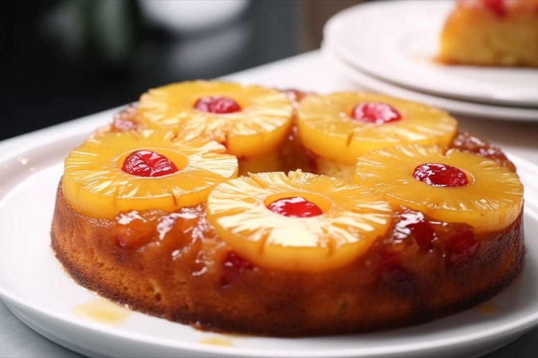 Mini Pineapple Upside Down Cakes in Ramekins - Dessert for Two