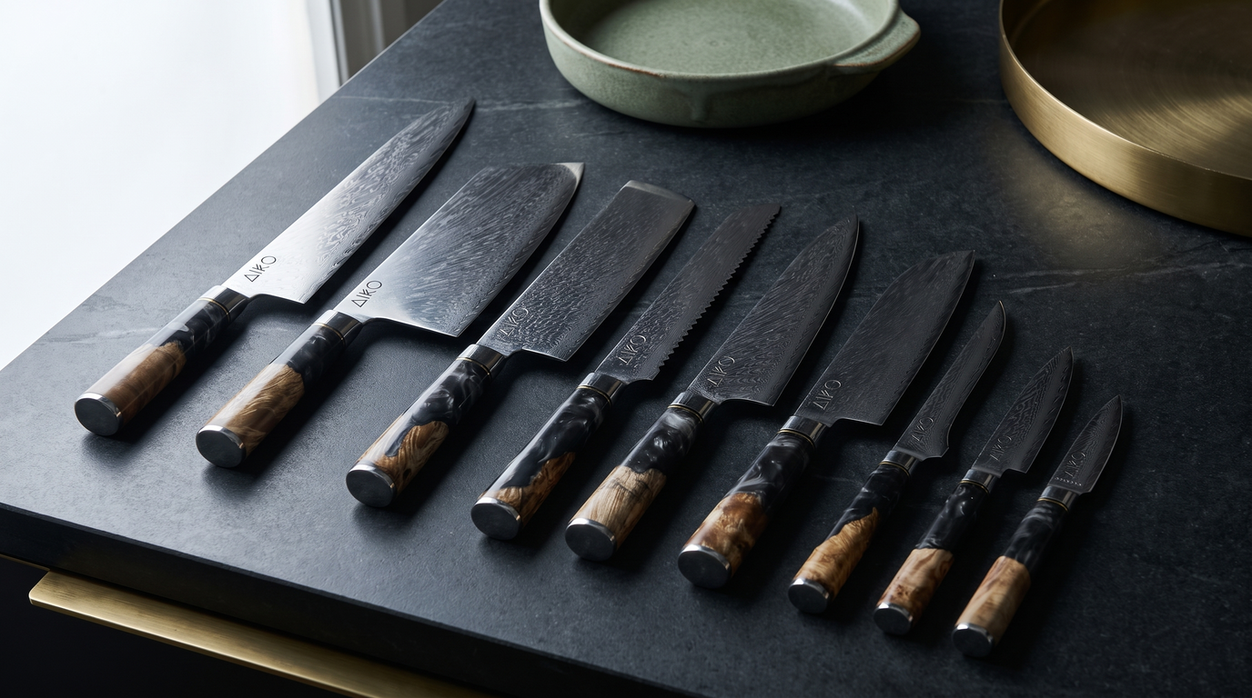 aikoセット The Aiko Damascus Knife Set: What's Included & Prices – santokuknives