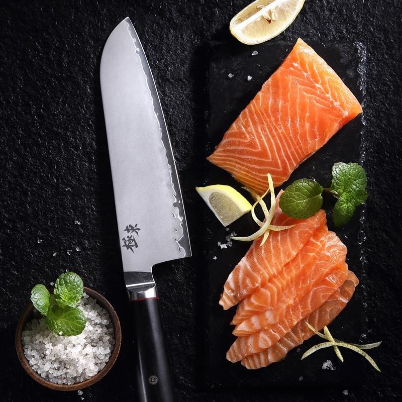Kiyoshi-Kyokuto Japanese AUS 10 Forged Composite Steel Knives
