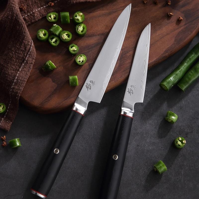Kiyoshi-Kyokuto Japanese AUS 10 Forged Composite Steel Knives
