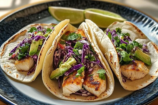 Crispy Mahi Mahi Tacos with Zesty Cilantro-Lime Slaw