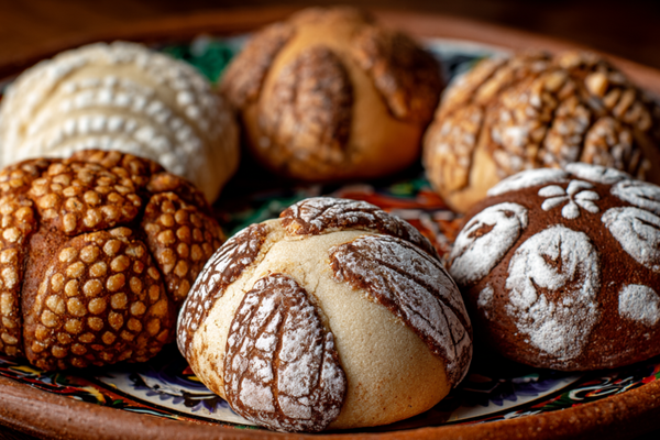 Traditional Mexican Conchas (Sweet Bread Rolls)