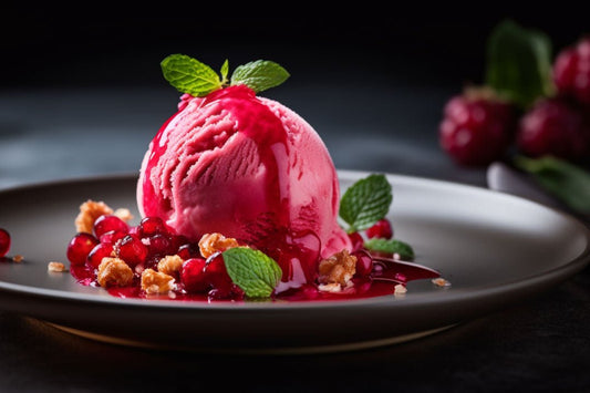 Delicious Pomegranate Ice Cream