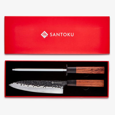 Minato Box set Chef Knife & Steel Set